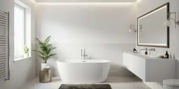 Modern bathroom renovation increasing home value