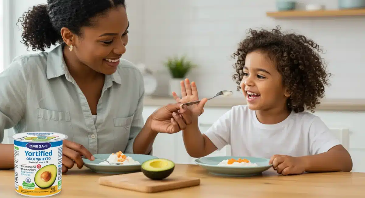 Parent and child eating omega-3 rich foods together