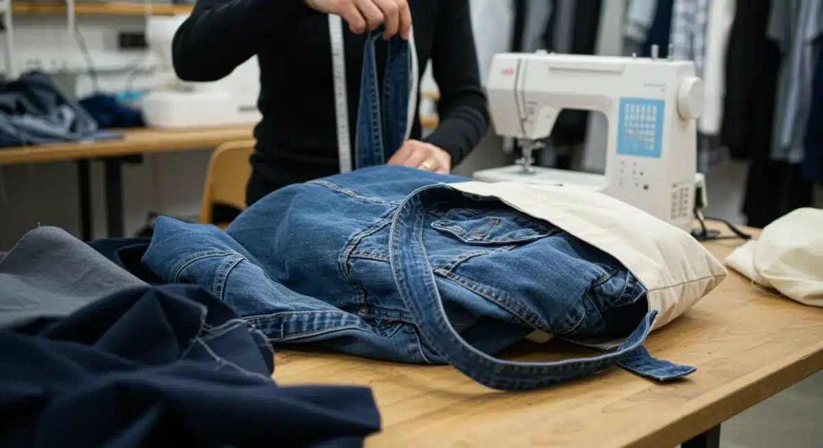 Creative repurposing of old clothes into new items