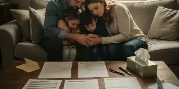 Grieving family receiving support and information about survivor benefits 2026